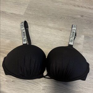Victoria’sSecret Bombshell LogoShine Add-2-Cups Push-Up Bra Push-up swim Bra36DD